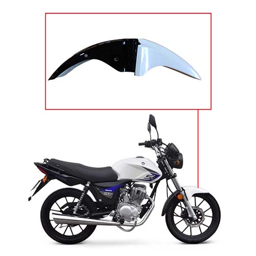 GUARDABARRO DEL. MOTOMEL NEW S2 TUBULAR BLANCO OEM
