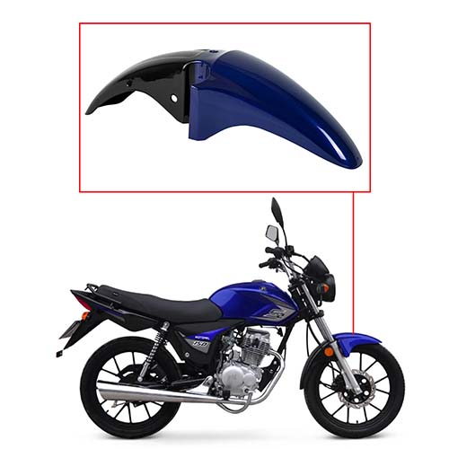 GUARDABARRO DEL. MOTOMEL NEW S2 TUBULAR AZUL OEM