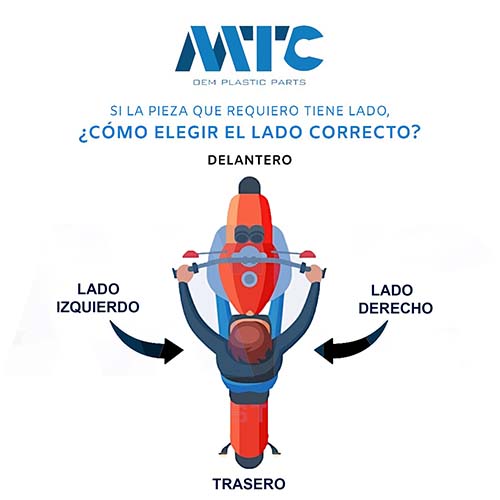 CACHA LATERAL YAMAHA YBR125Z NEGRO LADO IZQUIERDO MTC