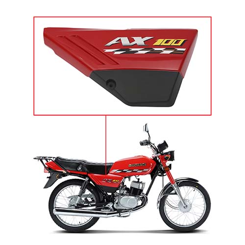 CACHA LATERAL SUZUKI AX100 ROJO LADO DERECHO MTC