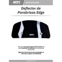 DEFLECTOR DE PARABRISAS NEGRO UNIVERSAL CON SOPORTE EDGE MTC (NAC)