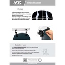 DEFLECTOR DE PARABRISAS NEGRO UNIVERSAL CON SOPORTE EDGE MTC (NAC)
