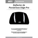 DEFLECTOR DE PARABRISAS NEGRO UNIVERSAL CON SOPORTE EDGE PRO MTC (NAC)