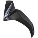 CUBRE PIERNA EXTERIOR YAMAHA NEW CRYPTON 110 NEGRO LADO IZQUIERDO (C/CALCO) MTC