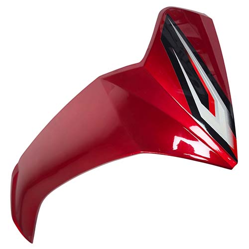 CUBRE PIERNA EXTERIOR YAMAHA NEW CRYPTON 110 ROJO LADO DERECHO (C/CALCO) MTC