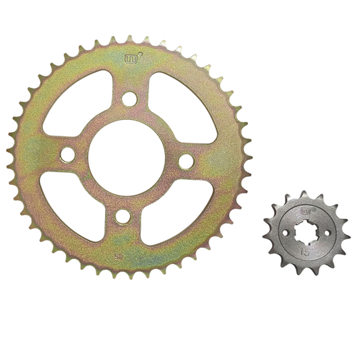 CORONA Y PIÑON BAJAJ ROUSER 160NS/428 (45/15) DOBLE DISCO STD