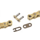 KIT TRANSMISION BAJAJ ROUSER NS160 (45/15) 428H-134L DORADA DOBLE DISCO STD