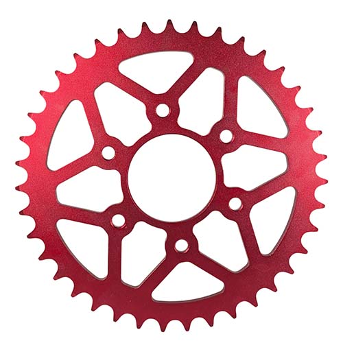 CORONA (SOLA) DE TRANSMISION ALUMINIO ROUSER 200NS ROJO 520-39T STD EXCLU