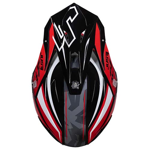 CASCO JUST1 J39 REVO RED WHITE BLACK GLOSS XXL