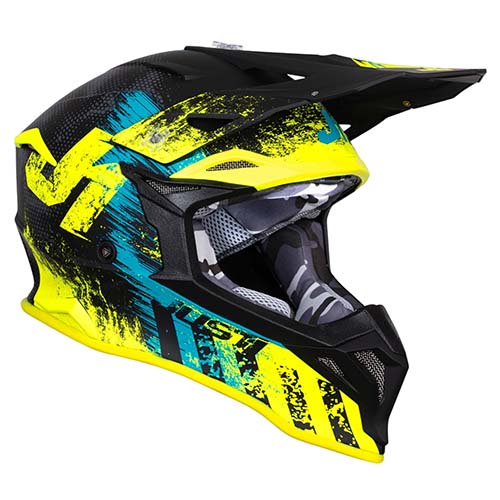 CASCO JUST1 J39 STORM BLUE FLUO YELLOW BLACK M