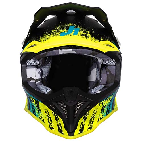 CASCO JUST1 J39 STORM BLUE FLUO YELLOW BLACK M