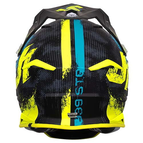 CASCO JUST1 J39 STORM BLUE FLUO YELLOW BLACK M