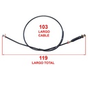 CABLE FRENO DEL. SUZUKI AX100 STD