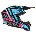 CASCO JUST1 J39 MARSHALL TEAL/BLACK/PINK MATT XXL