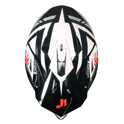 CASCO JUST1 J39 MARSHALL WHITE/RED/BLACK GLOSS L