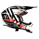 CASCO JUST1 J39 MARSHALL WHITE/RED/BLACK GLOSS XL