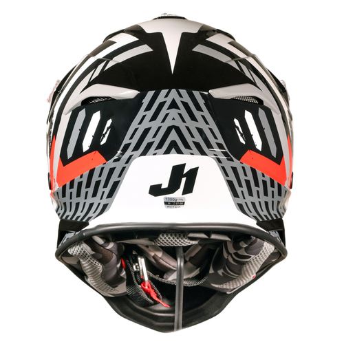 CASCO JUST1 J39 MARSHALL WHITE/RED/BLACK GLOSS XXL