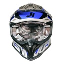 CASCO JUST1 J39 REVO GREY/BLUE/BLACK GLOSS XL