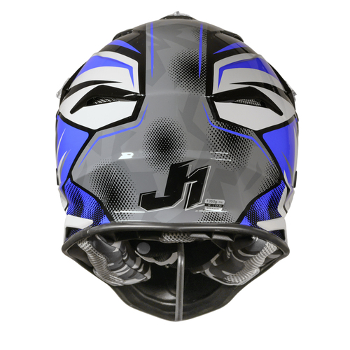 CASCO JUST1 J39 REVO GREY/BLUE/BLACK GLOSS XL
