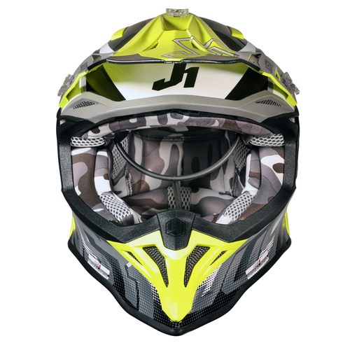 CASCO JUST1 J39 REVO GREY/YELLOW FLUO/BLACK MATT XL