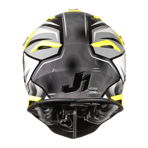 CASCO JUST1 J39 REVO GREY/YELLOW FLUO/BLACK MATT XL