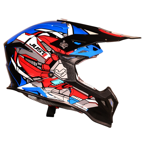 CASCO JUST1 J39 SUPPRESSOR RED/BLUE/BLACK GLOSS M