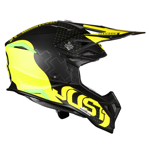CASCO JUST1 J39 XENO FLUO YELLOW/BLACK MATT M