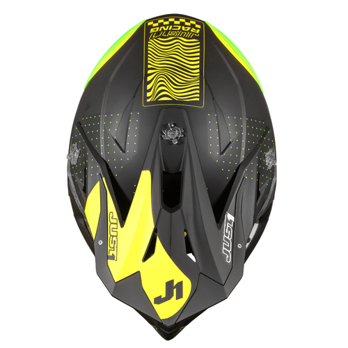 CASCO JUST1 J39 XENO FLUO YELLOW/BLACK MATT S