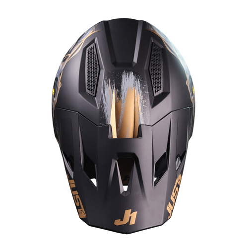 CASCO JUST1 J40 PANTER BLACK MATT M
