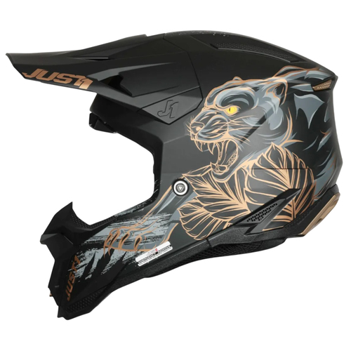 CASCO JUST1 J40 PANTER BLACK MATT XL