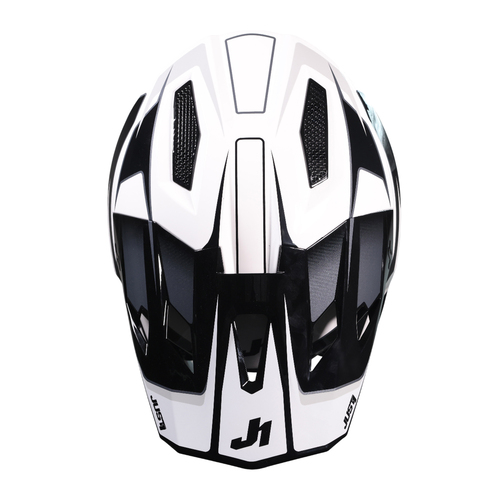 CASCO JUST1 J40 SPEED BLACK/WHITE GLOSS L