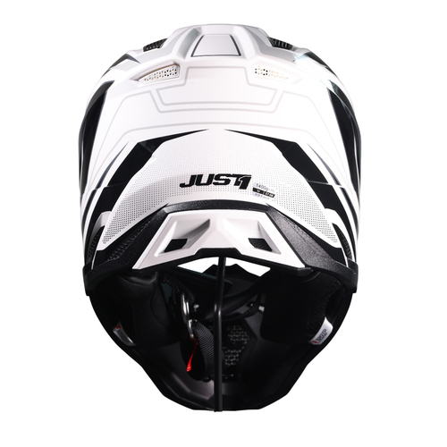 CASCO JUST1 J40 SPEED BLACK/WHITE GLOSS XL