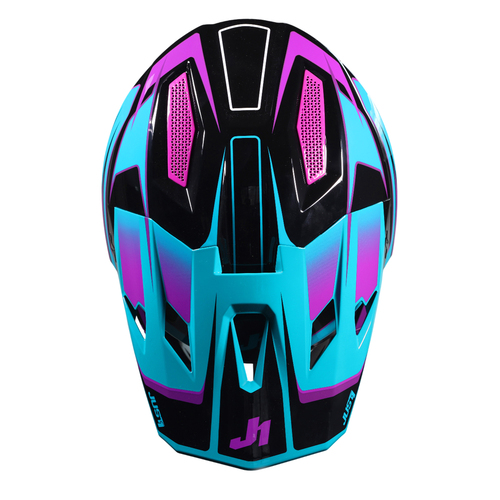 CASCO JUST1 J40 SPEED PURPLE/BLUE/BLACK GLOSS L