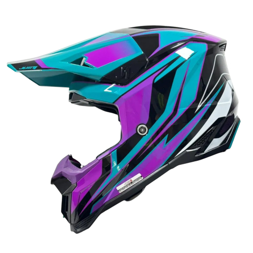 CASCO JUST1 J40 SPEED PURPLE/BLUE/BLACK GLOSS M