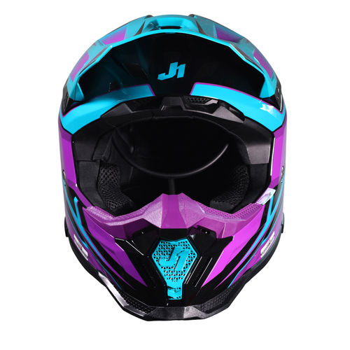 CASCO JUST1 J40 SPEED PURPLE/BLUE/BLACK GLOSS XL