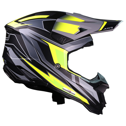 CASCO JUST1 J40 SPEED YELLOW FLUO/BLACK MATT S
