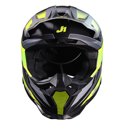 CASCO JUST1 J40 SPEED YELLOW FLUO/BLACK MATT XL