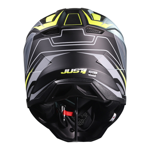 CASCO JUST1 J40 SPEED YELLOW FLUO/BLACK MATT XL
