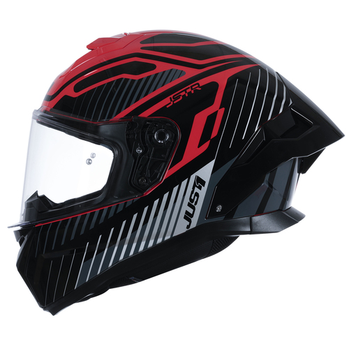 CASCO JUST1 J-STR TACTICAL RED/SILVER GLOSS L