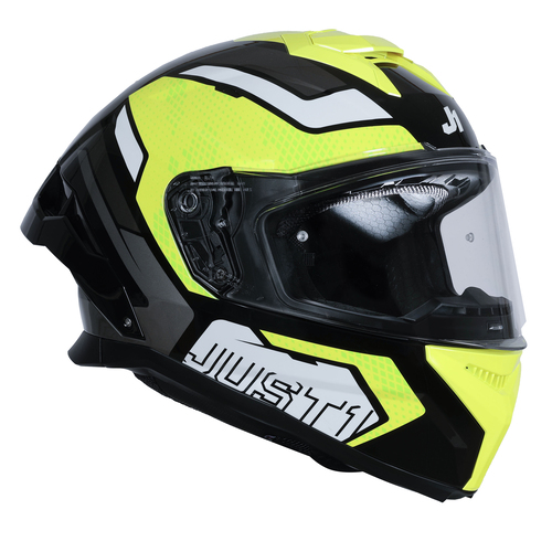 CASCO JUST1 J-STR UNION BLACK/YELLOW GLOSS XXL