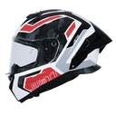 CASCO JUST1 J-STR UNION RED/WHITE GLOSS XL
