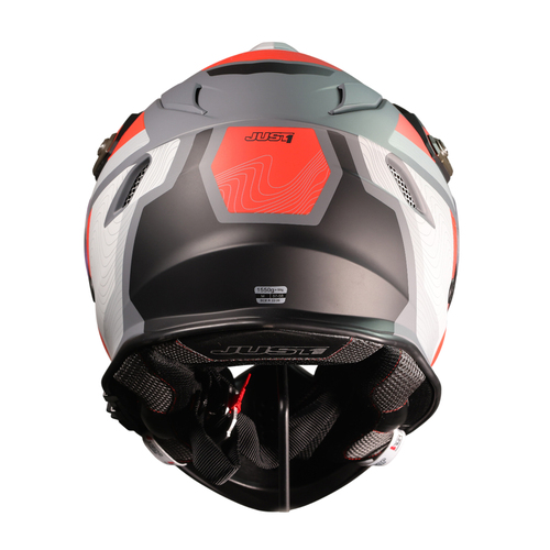 CASCO JUST1 J34 PRO GLOBE FLUO RED/BLACK MATT L