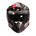 CASCO JUST1 J34 PRO GLOBE FLUO RED/BLACK MATT M