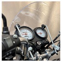 PARABRISAS TRANSPARENTE UNIVERSAL FARO REDONDO PRO CON SOPORTES HERITAGE MTC (NAC)