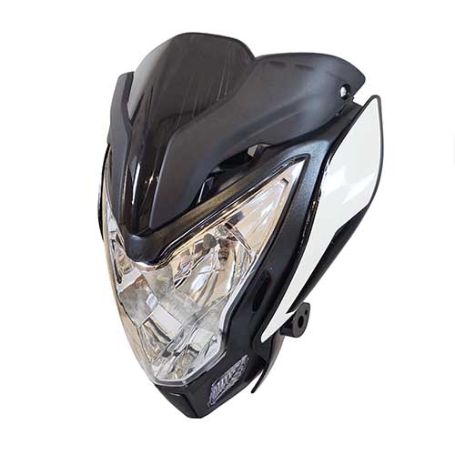 FAROL DEL. (OPTICA) COMPLETO BAJAJ ROUSER NS200 BLANCO FONGROUND EXCLU
