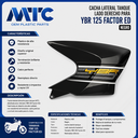 CACHA TANQUE YAMAHA YBR125 ED FACTOR NEGRO LADO DERECHO MTC