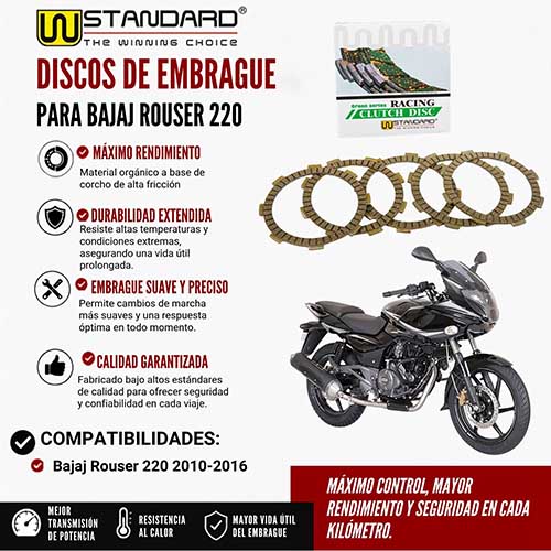 DISCO DE EMBRAGUE BAJAJ ROUSER NS200 (6PCS) STD