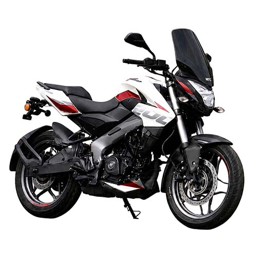 PARABRISA BAJAJ ROUSER NS200 (NEGRO) CON SOPORTES 3MM MTC (NAC)