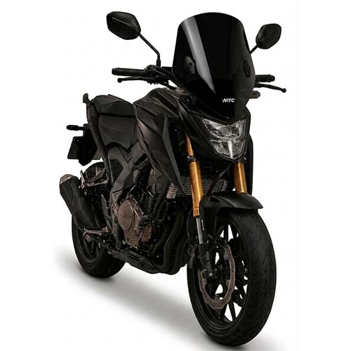PARABRISA UNIVERSAL DRIFT EVO (NEGRO) CON SOPORTES NYLON 3MM MTC (NAC)