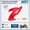 CACHA OPTICA LATERAL HONDA GLH150 GAUCHA ROJO LADO IZQUIERDO MTC